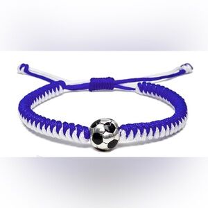 Adult or youth: adjustable & waterproof soccer bracelet.  Hi-quality nylon cord